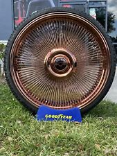 26 Rose Gold True Spoke Chevy Donk G Body 5x4.75 5x5 Wheels And Tires