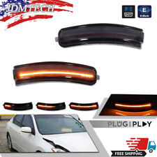 For 2009-2014 Nissan Maxima Smoked Amber Side Mirror Sequential Signal Lights 2x