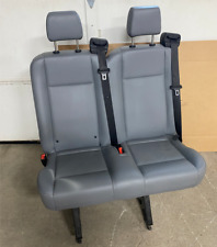 2015-2019 Ford Transit Van Oem Pewter Gray Vinyl Rear 2 Passenger Bench Seat