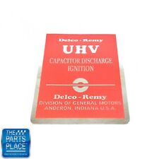 1965-70 Gm Amx Delco Remy Uhv Capacitor Discharge Ignition System Decal Each