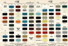 1970 Imported Car Paint Chips Mg Datsun Fiat Triumph Mercedes Toyota Volvo Ppg