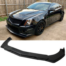 For Cadillac Cts Cts-v Ats Carbon Fiber Front Bumper Lip Splitter Chin Spoiler
