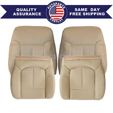 For Ford F150 Lariat 09-14 Front Leather Bottom Top Perforated Seat Cover Tan