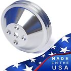 Polished Billet Aluminum Small Block Chevy Water Pump Pulley 2v Lwp Sbc 350 327