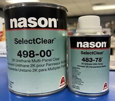 Nason Selectclear Quart Kit 498-00 Activator 483-78 Urethane Multi Panel Clear