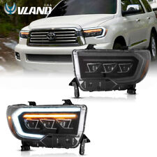 Vland Led Headlights For Toyota Tundra 2007-2013 Sequoia 2008-2017 Sequential