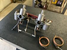 Original Su Carburetors With Intake For Mgtd Rebuilt By Mg Mechanic