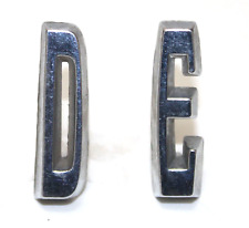 Desoto D E Emblem Letters Chrome