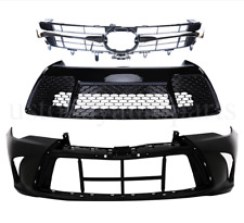 Front Bumper Coverupper Lower Grille For 2015 2016 2017 Toyota Camry