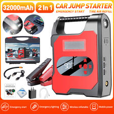 Portable Car Jump Starter With Air Compressor Power Bank Battery Charger Booster