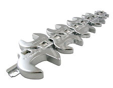 10-pc 38-dr Metric Crowfoot Wrench Set W Snap-on Snap-off Storage Rail