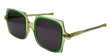 Vintage Imperial Green Translucent Square Sunglasses Usa W New Lenses