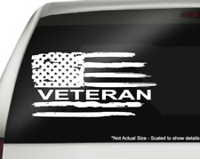 American Flag Veteran Vinyl Decal Window Patriotic Sticker Car Truck Usa