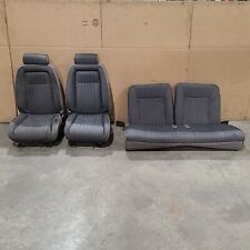90-93 Mustang Hatchback Seat Set Seats Lumbar Grey Aa7088