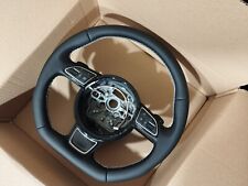 Audi A6 S6 C7 A7 S7 A8 S8 Steering Wheel Custom Nappa Flat Bottom Paddles