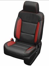 Chevrolet Chevy Silverado Crew Cab Lt Katzkin Black And Red Leather Seat Covers