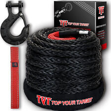 12 X 92 32000lbs Synthetic Winch Line Cable Rope Off Road Vehicle Suv Black