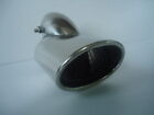 Car Alloy Exhaust Tailpipe Tips Inclined Tube Oval Suit Tailpipe Size 30-50mm