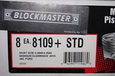 Blockmaster 8109 Std Set Of 8 Pistons For 460 Ford