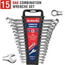 Workpro Sae Combination Wrench Set 15 Pcs Mechanic Standard From 14 To 1