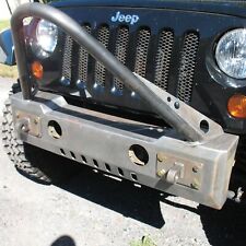 For Jeep Wrangler Jk 18 Affordable Offroad Stubby Raw Front Hd Bumper W Stinger
