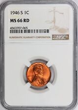 1946-s Lincoln Cent Ngc Certified Ms66 Red
