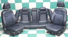 Faded 17 300 Leather Heated Black Dual Front Power Buckets Backseat Seats Set