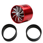 Us Car Turbo Cold Air Intake Hose Single Fan Turbonator Fuel Gas Saver Kit Red