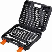 Horusdy 32pcs Combination Wrench Set Inch Mm 14-1 7mm-22mm 12 Point With Case