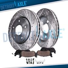 Front Drilled Rotors Brake Pads Kit For Toyota Camry Avalon Lexus Es350 Es300h