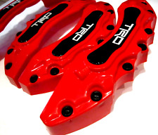4x 3d Abs Car Disc Brake Caliper Cover Front Rear Suv Red For Camry Rav 4 Prius