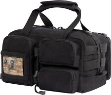 Black Tactical Tool Bag Heavy Duty Cotton Canvas Work Tools Mechanics Carry Bag