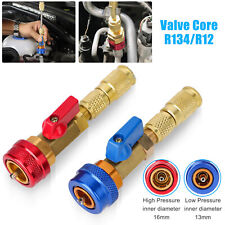 2x R-134 A Ac Car Air Conditioning 14 Sae Valve Core Needle Replace Tools Kit