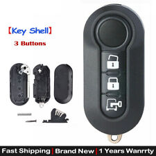 3 Button Flip Remote Key Shell Case Fob For Ram Promaster 1500 For Fiat 500 500l