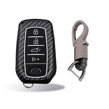 Fit Toyota Venza Land Cruiser Tundra Carbon Fiber Remote Key Fob Abs Case Cover