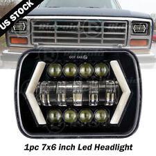 120w 7x6 5x7 Led Projector Headlight Hilo Beam Halo Drl For Jeep Cherokee Truck