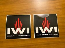 Set Of 2 Iwi Isreal Weapon Industries Oem Firearms Decal Sticker Shot Show