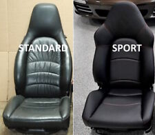 Porsche 911 993 1995-1998 Leather Replacement Black Seat Covers