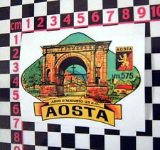 Aosta Holiday Travel Sticker - Italian Job Film Bmc Mini Cooper S