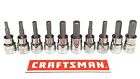Craftsman 10pc 38 Drive Metric Sae Hex Allen Key Bit Ratchet Wrench Socket Set