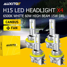 H15 Led Headlight White High Low Beam 15w Drl Halogen Replace 60w 30000lm Us