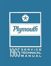 1965 Plymouth Factory Service Manual