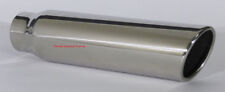 Stainless Steel Exhaust Tip 2.25 Inlet - 3 Outlet - 12 Long