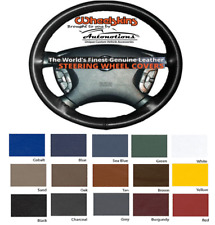 Leather Steering Wheel Cover For Wheel Measuring 17 X 3 Wheelskins