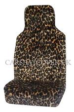 Leopard Fur Car Seat Covers Faux Fur Front Seats Pair Fits Most Cars Universal