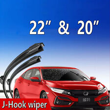 2220 Windshield Wiper Blades Premium Rubber J-hook Window U-type Wipers Hook