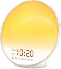 Wake Up Light Sunrise Alarm Clock For Heavy Sleepers Fm Radio 7 Natural Sounds
