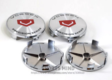 New 4pcs 68mm Vossen Hubcaps Rim Caps Wheel Center Caps Badges Silver