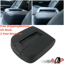 Black Center Console Armrest Lid Assembly For 07-14 Chevy Gmc Silverado Sierra