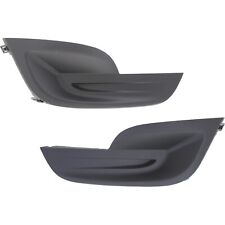 Fog Light Cover Set For 2013-2015 Nissan Altima Front Left And Right Black